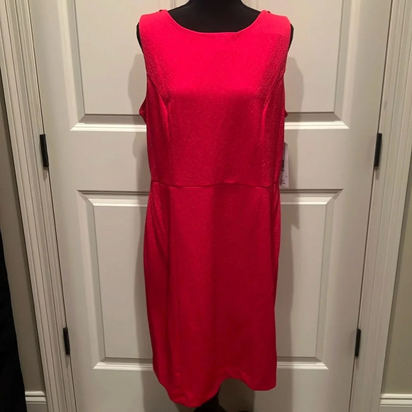 Peach Velvet New York NWT Red Sleeveless Dresss Size 12 - Picture 1 of 4